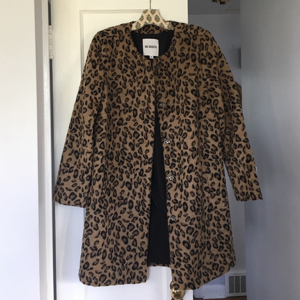 BB Dakota Reagan Leopard coat M